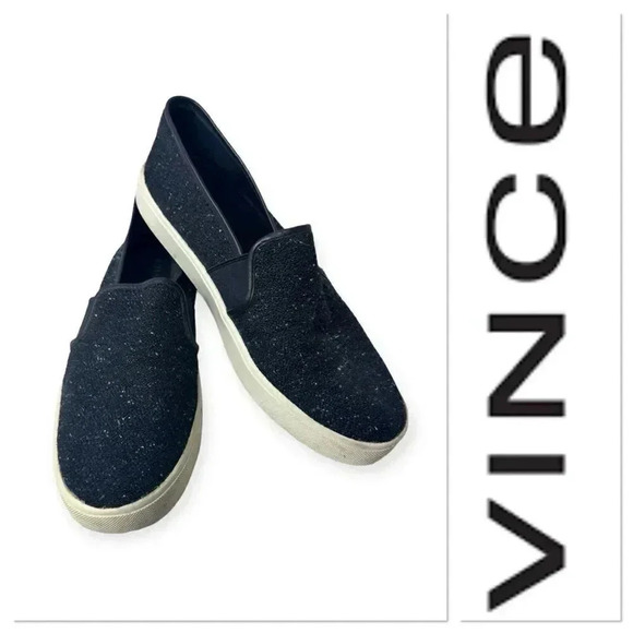 Vince blue textured fabric sneakers size 8 - Picture 1 of 9